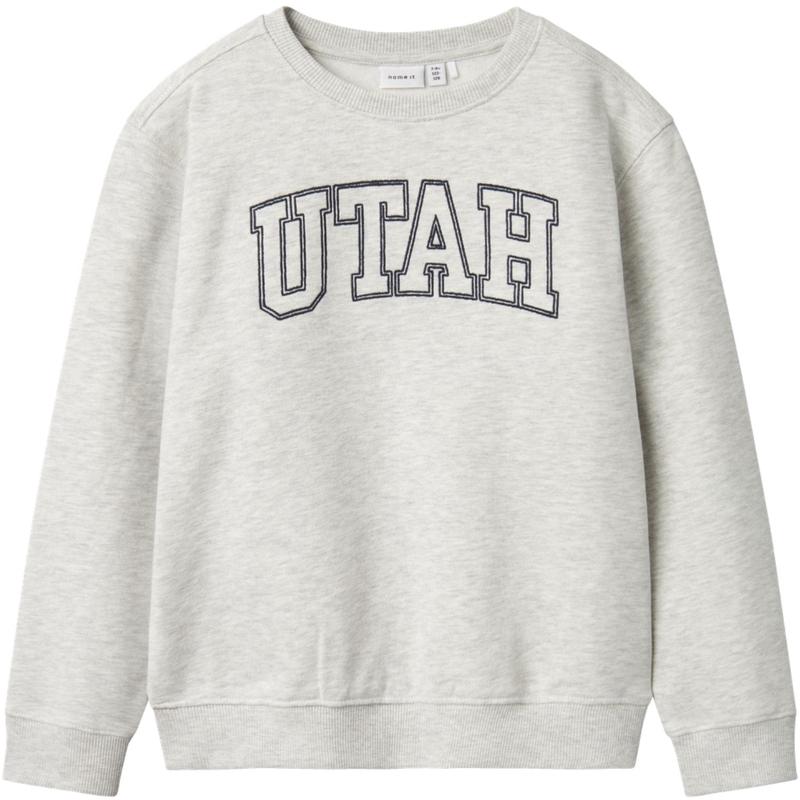 Name It Light Grey Melange Taloy Regular Sweatshirt