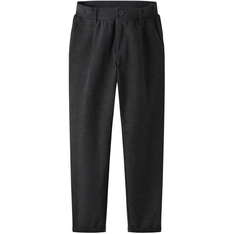 Name It Dark Grey Melange Nkmrobino Sweat Chino Pants Unb