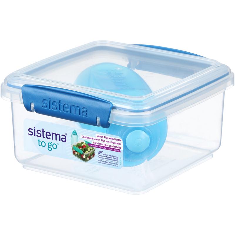 Sistema Ocean Blue 1.2L Lunch Plus Lunch Box With Itsy Bottle 380 Ml