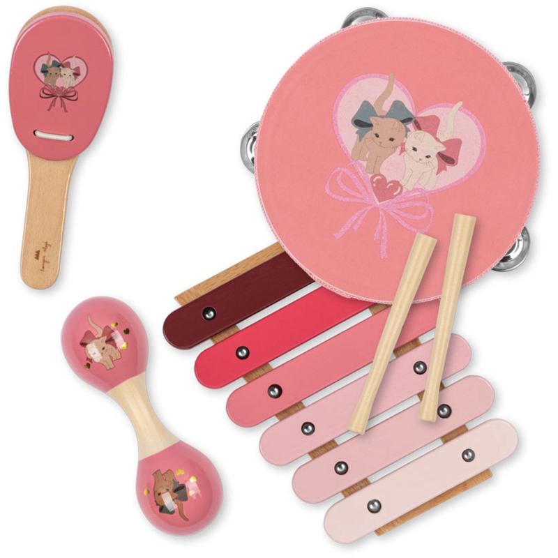 Konges Sljd Bow Kitty Wooden Music Sets Fsc