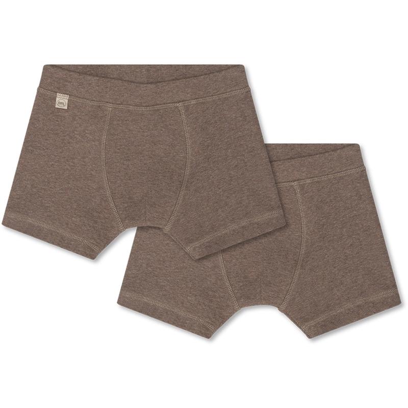 That's Mine Brown Melange Cilas Boxershorts - 2 Pack