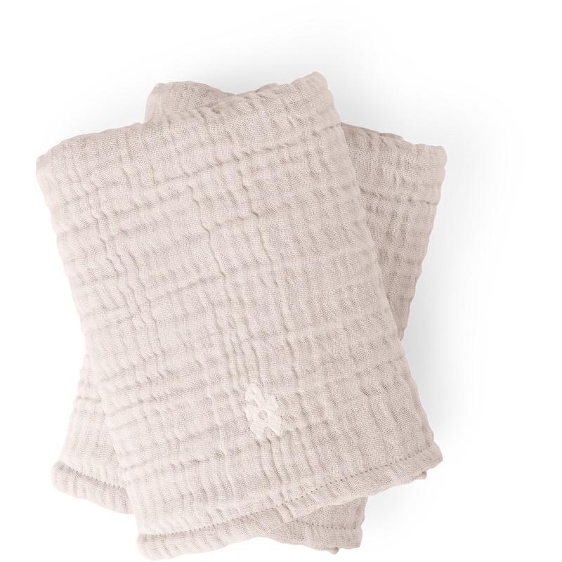 Sebra Rose Nursing Towel 6-layer 2-Pack Muslin