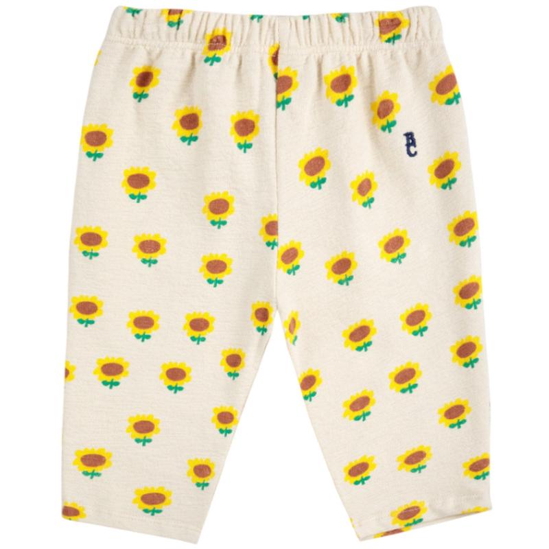 Bobo Choses Beige Sunflower All Over Jogging Pants
