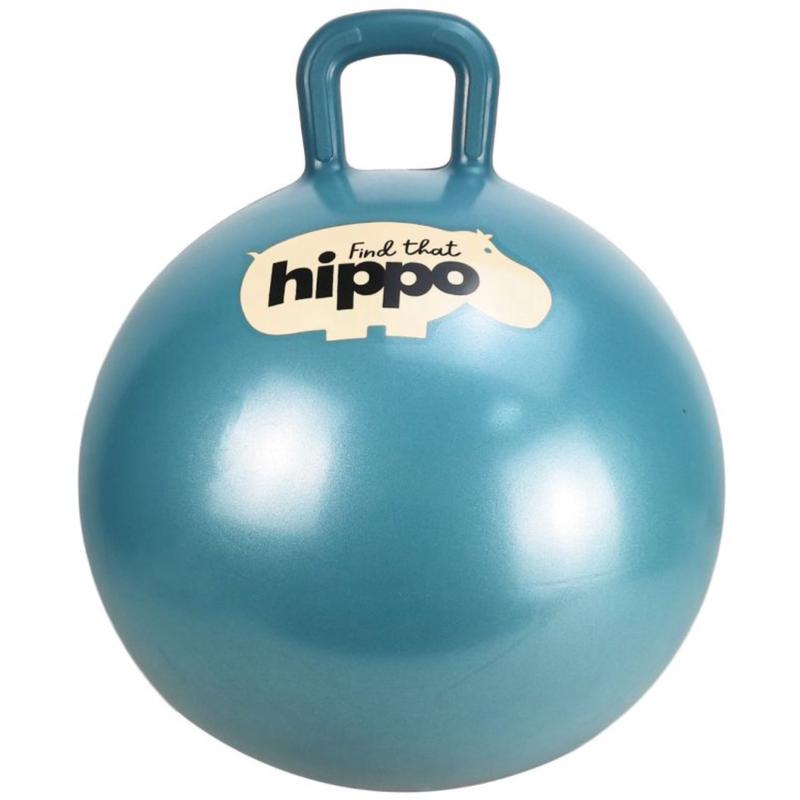 Find that Hippo Hoppebold - Color Mrk Cyan, Str. 45 Cm