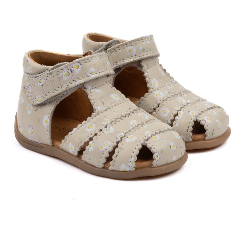 Pom Pom Bellis Starters Scallop Velcro Sandal