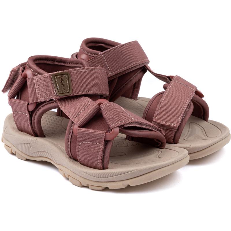 Pom Pom Withered Rose Trecking Sandal Velcro