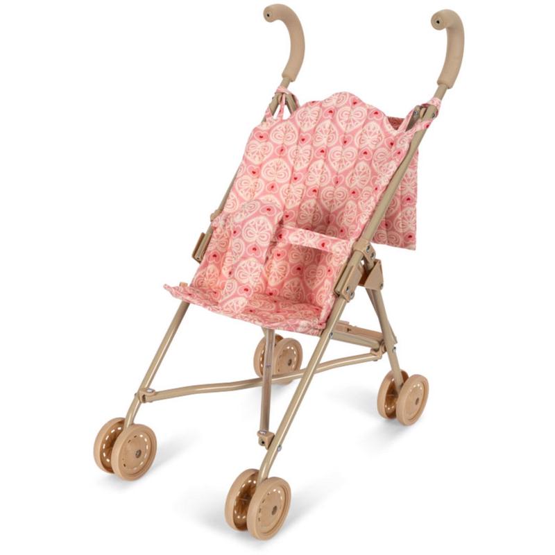 Konges Sljd Lacy Pink Doll Stroller