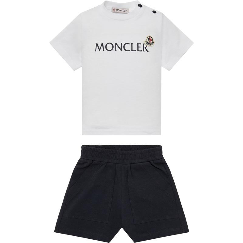Moncler White Sweat Set