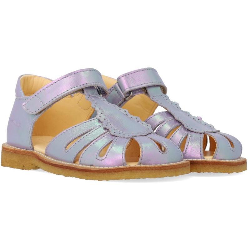 Angulus Iridescent Lilac Shine Sandal Med Drbedetalje