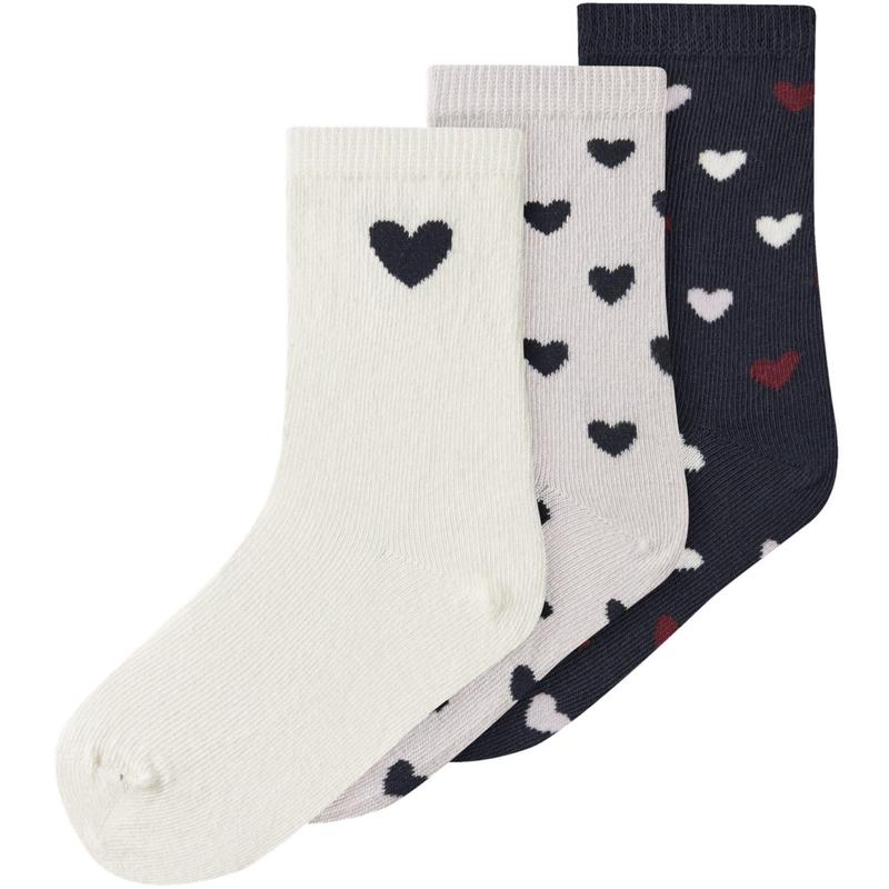 Name It Light Grey Melange Nmftua 3P Socks