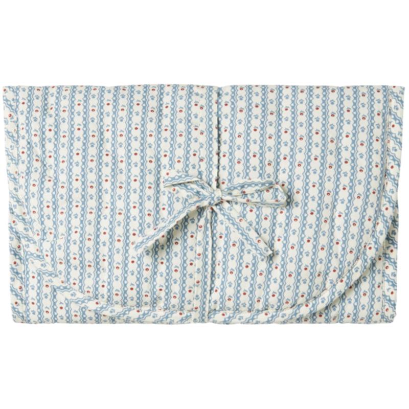 MarMar Cotton Percale Home Floral Stripe Changing Mat