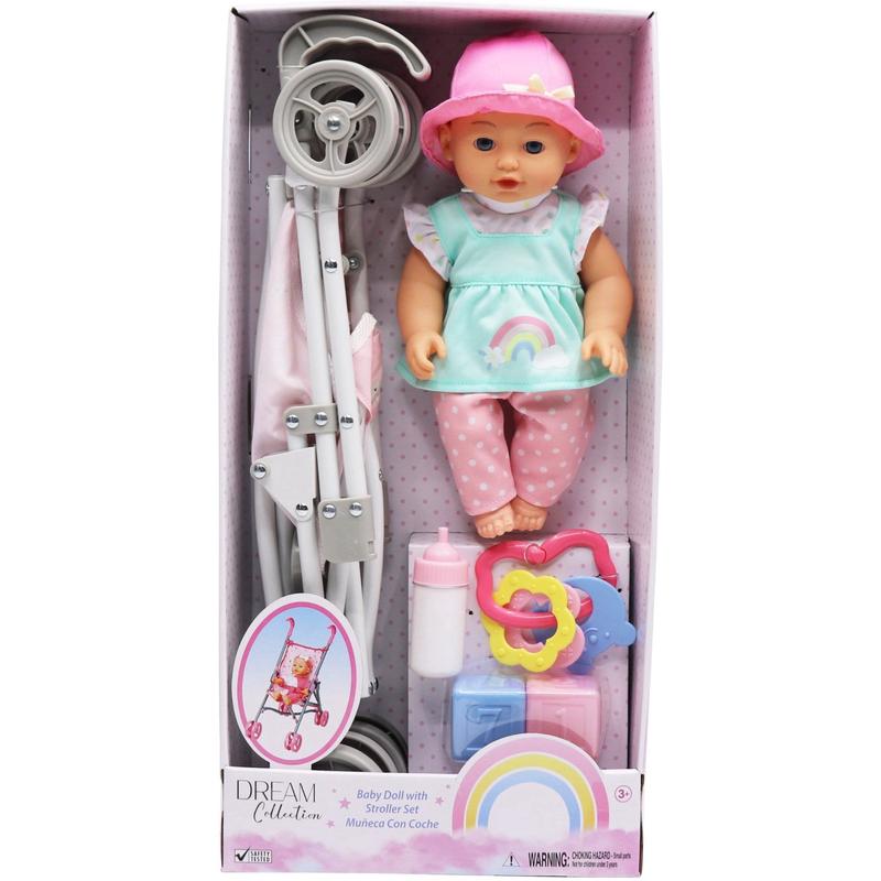 Happy Friend Lotta Doll 30 Cm With Stroller Set