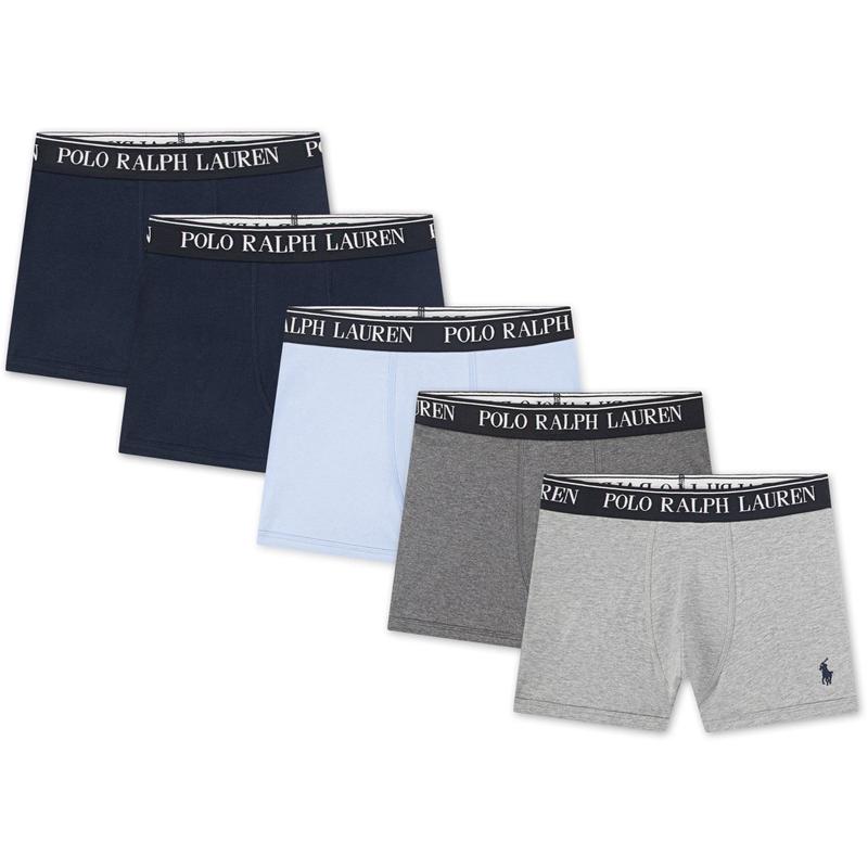 Polo Ralph Lauren Office Blue Cotton Stretch 5-Pack Boxer