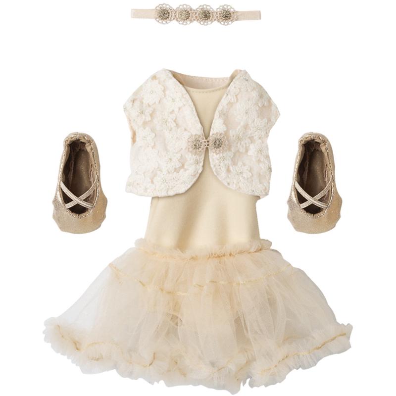 Maileg Balletdragt And Tylskrt Creme, Strrelse 3