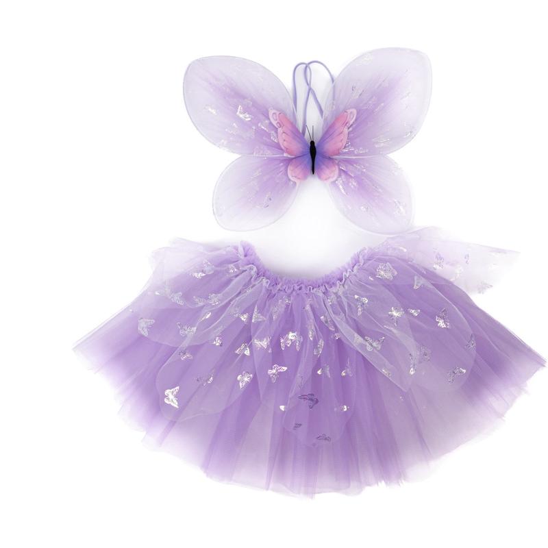 Great Pretenders Flutter Butterfly Skirt, Wings, & Wand, Purple
