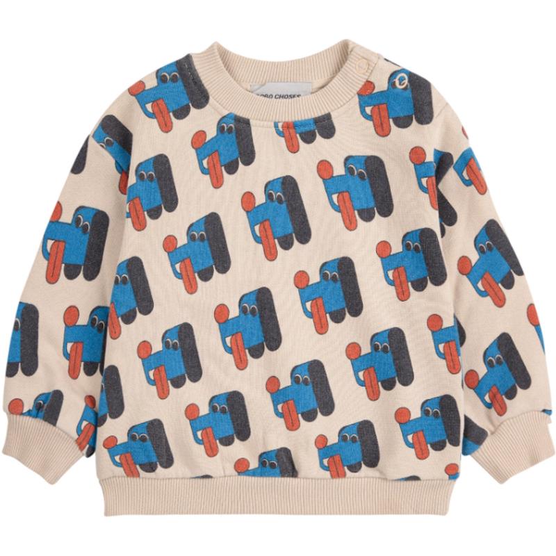 Bobo Choses Offwhite Doggy Mate All Over Sweatshirt