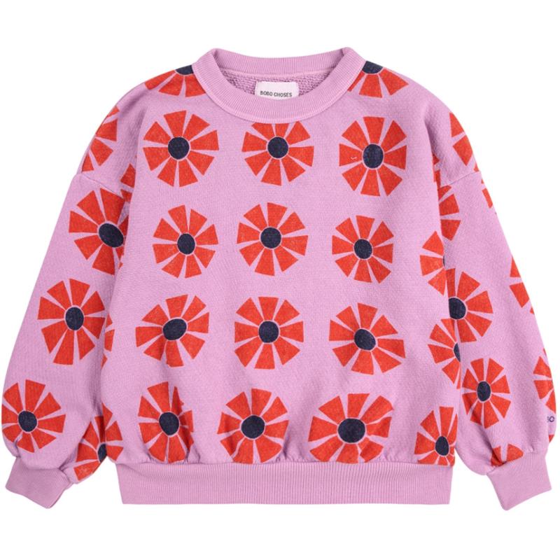 Bobo Choses Purple Kaleidoscope All Over Sweatshirt