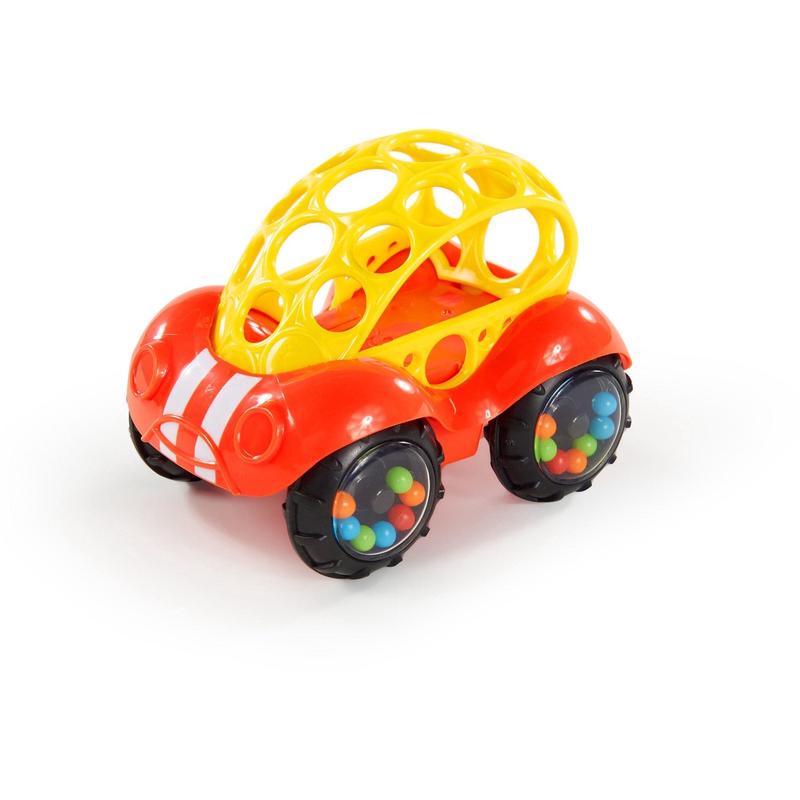 Bright Starts Red Toy Car Rattle & Roll Buggie