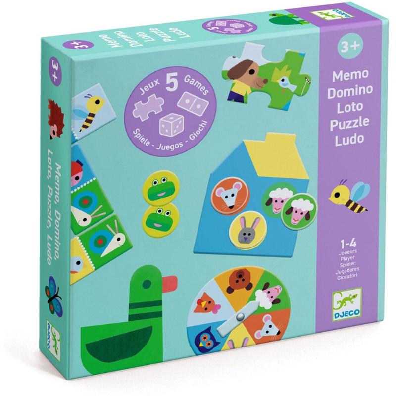 Djeco Play & Learn 5 Games On The Farm