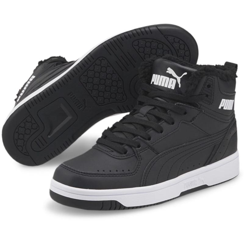 Puma Black Puma Rebound Joy Fur Jr Boot