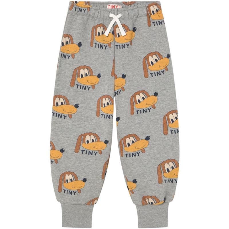 TinyCottons Medium Grey Heather Dogs Sweatpant