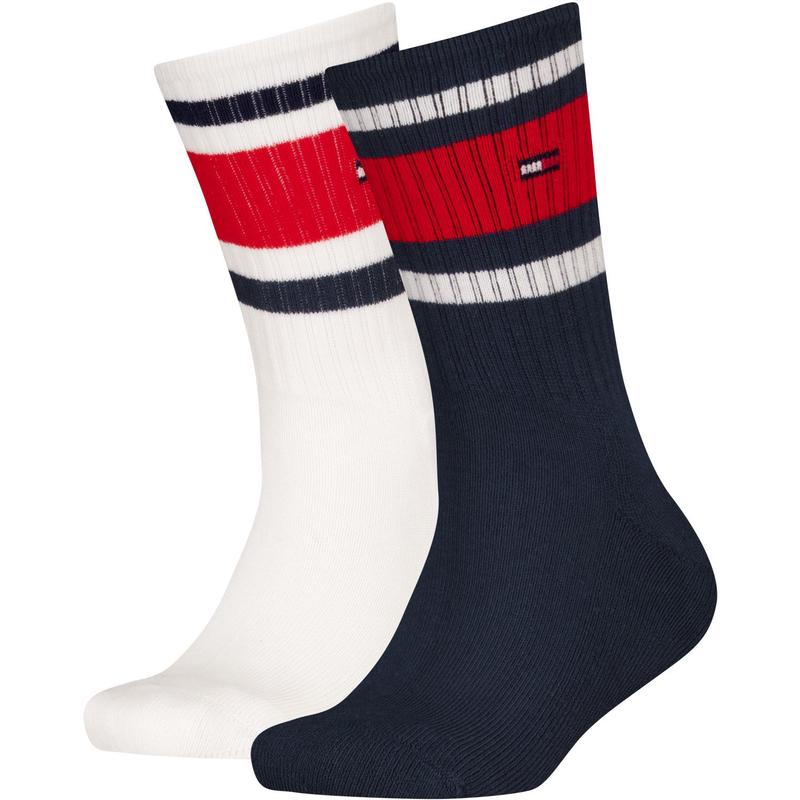 Tommy Hilfiger Navy Th Kids Sock 2P Sport Stripe