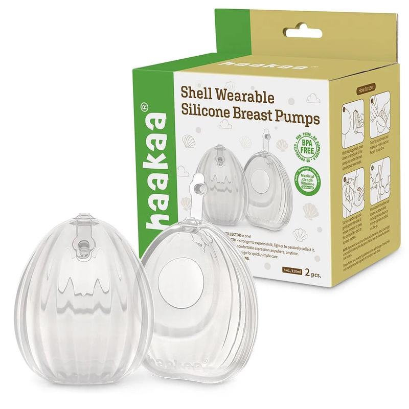 Haakaa Clear Shell Wearable Brest Pump 2-Pack 120ml