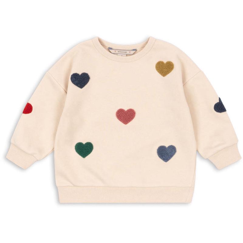 Konges Sljd Multi Heart Lou Terry Sweat Shirt Ocs