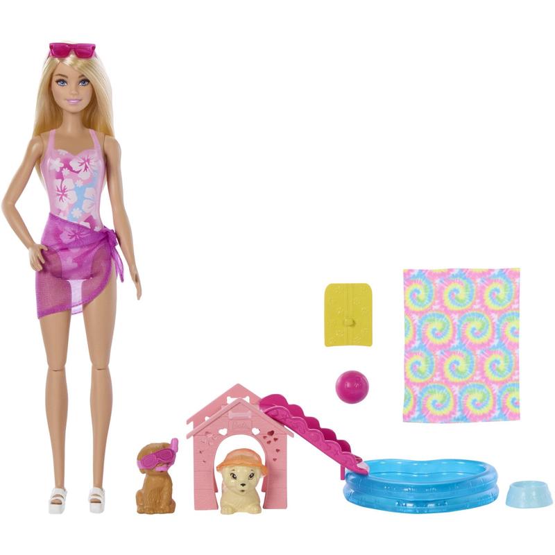Barbie Puppy Pool Party Aloha Blonde