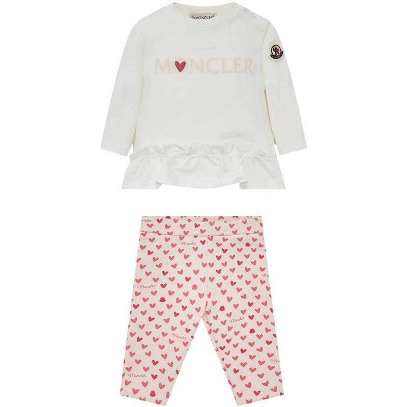 Moncler Open White Knitwear Clothing Ensemble Set