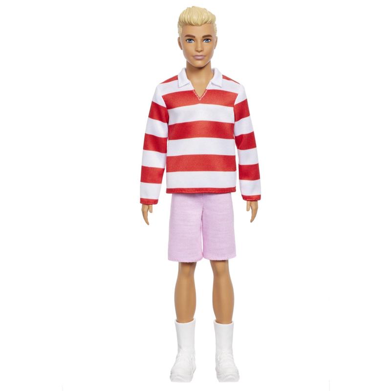 Barbie Fashionista Ken Doll Red & White Stripes