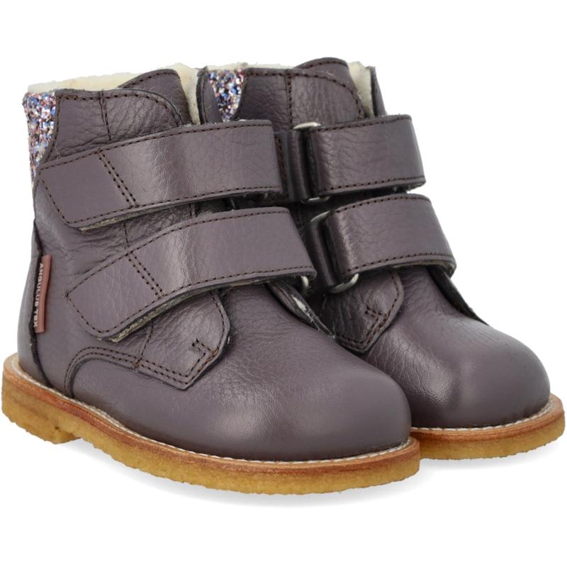 Angulus Lavender/Pastel Multi Glitter TEX Boot with Glitter and Velcro Closure