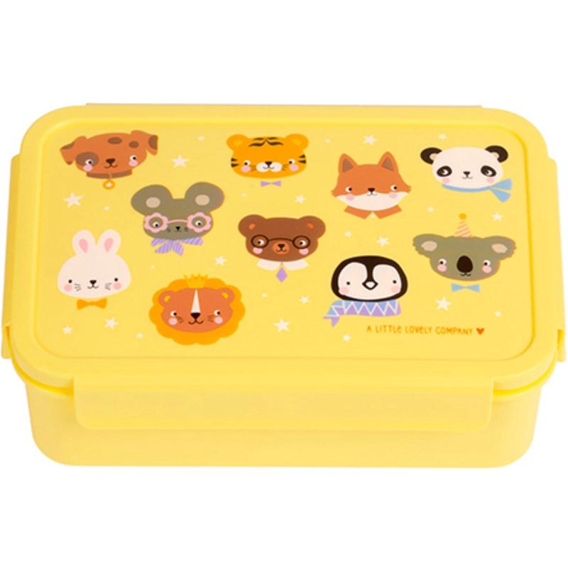 A Little Lovely Company Animal Friends Bento Lunch Box