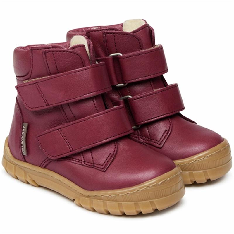 Angulus Beginner Tex Boots w Velcro Plum