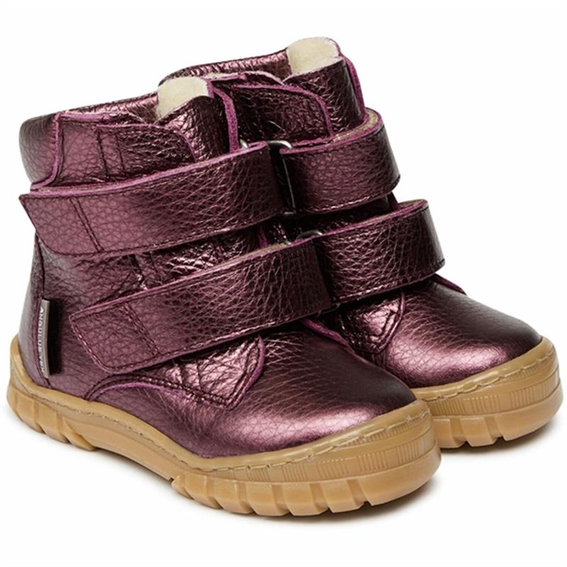 Angulus Beginner Tex Boots w Velcro Plum Shine