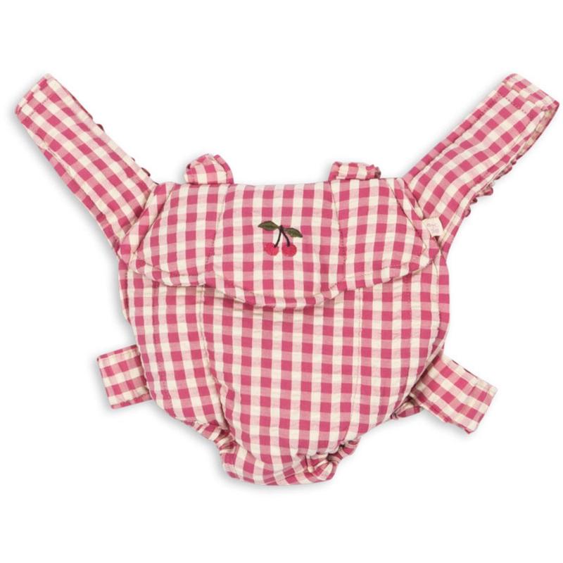 Konges Sljd Bubblegum Check Doll Carrier