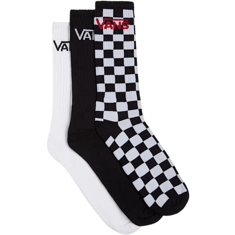 VANS Black/White Classic Socks 3-Pack