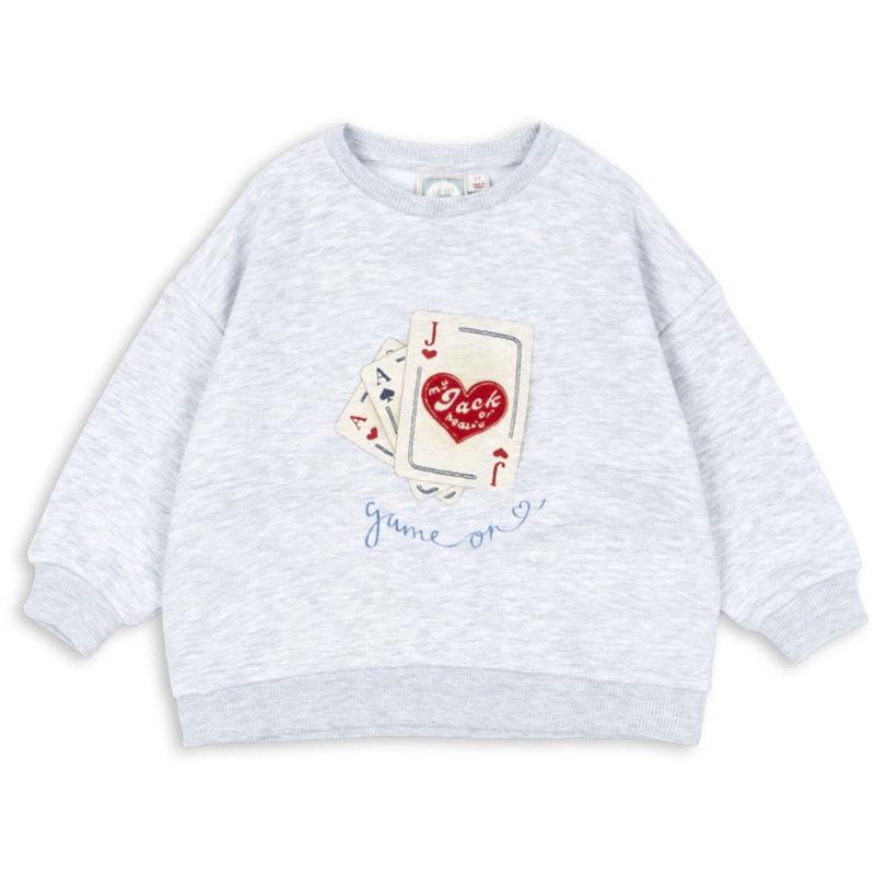 Konges Sljd Light Grey Melange RHW X KS Jack Sweat Ocs