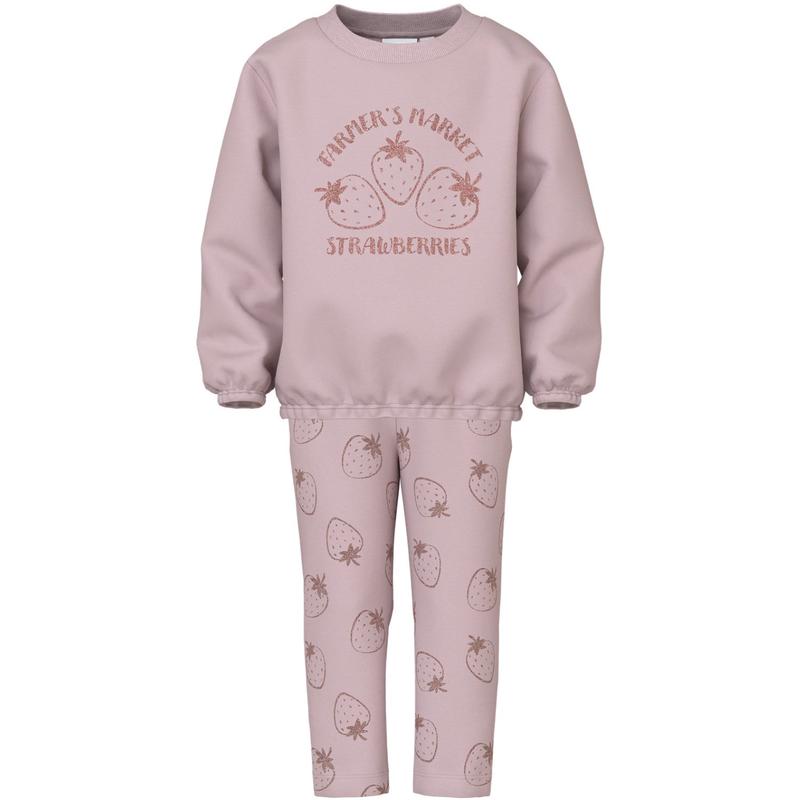 Name It Burnished Lilac Nmfviluba Ls Nreg Sweat Set Unb