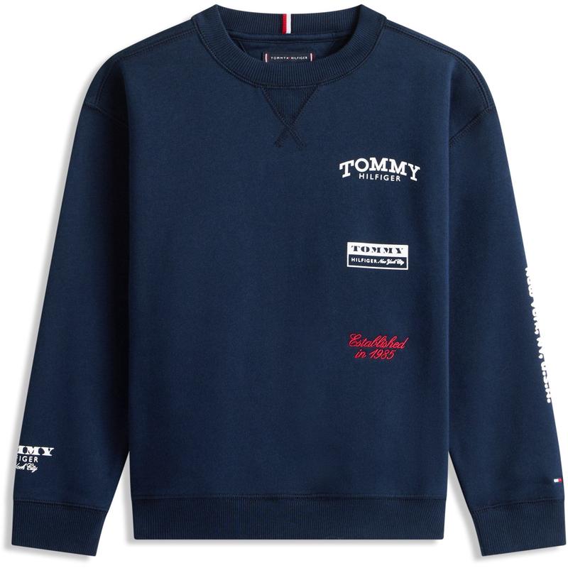 Tommy Hilfiger Dark Night Navy Multi Print Sweatshirt