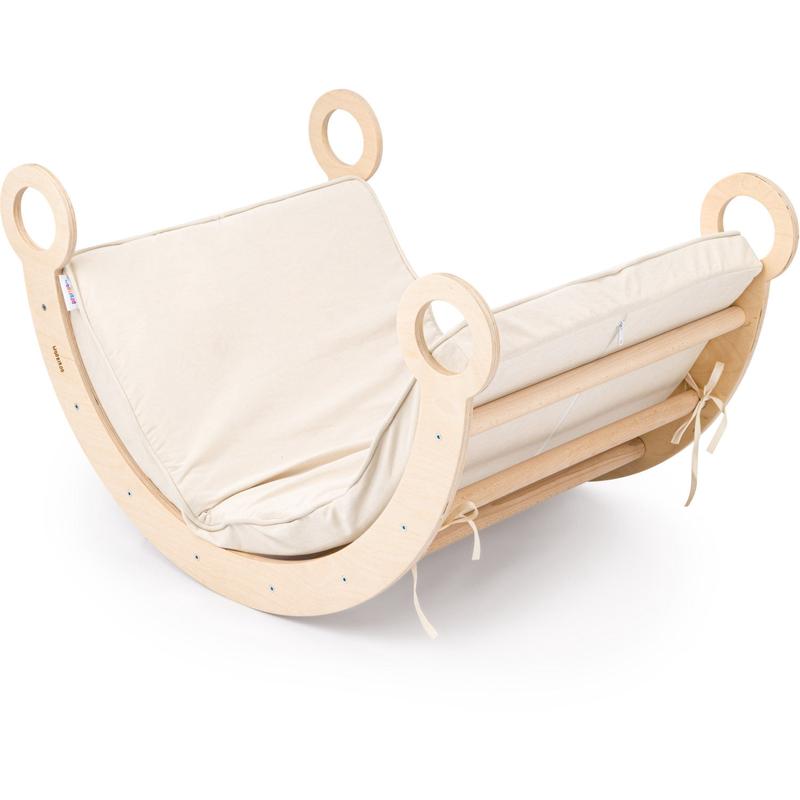 Woobiboo Natural Montessori Rocker With Beige Mattress M