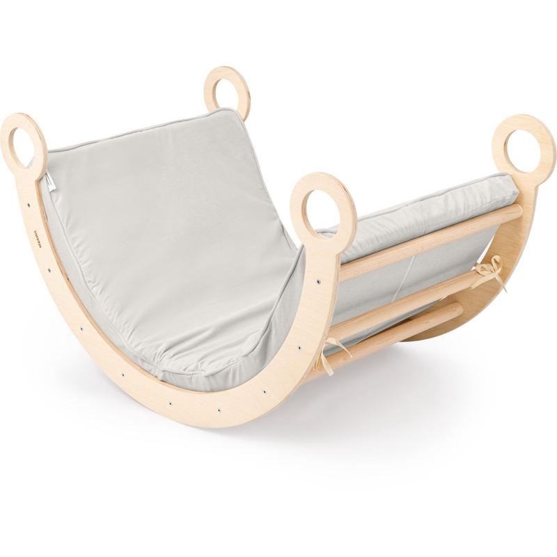 Woobiboo Natural Montessori Rocker With Gray Mattress L