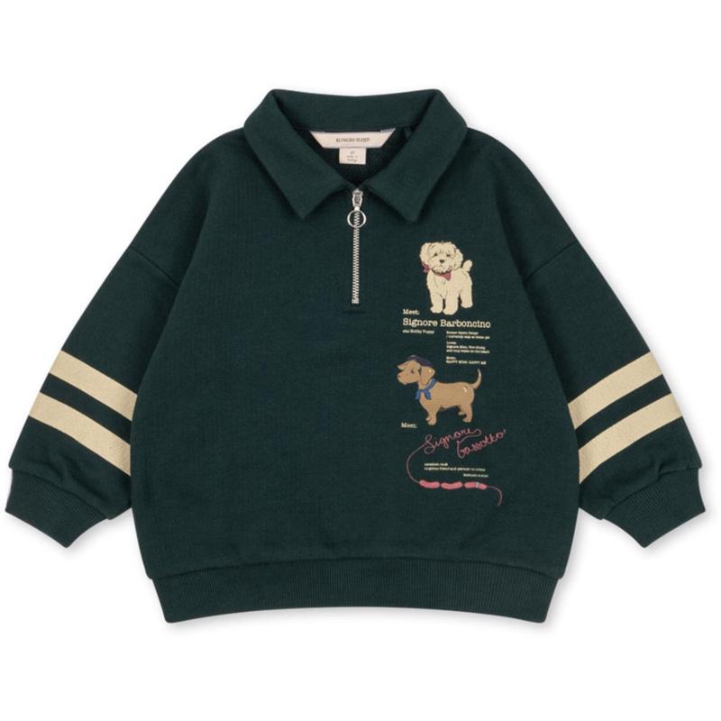 Konges Sljd Pine Grove Doggy Half Zip Polo Ocs