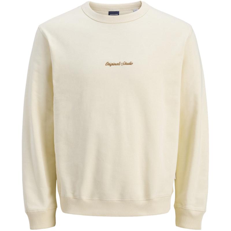 Jack & Jones Junior Antique White Jornorrebro Emb Sweat Crew Noos Jnr