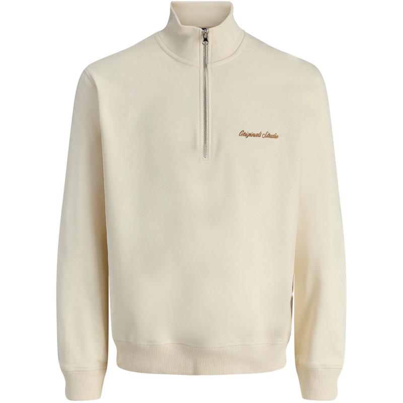 Jack & Jones Junior Antique White Jornorrebro Emb Sweat High Neck Jnr