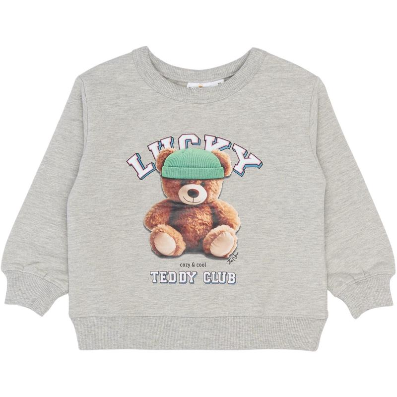 THE NEW Siblings Light Grey Melange Pippin Oversize Sweatshirt