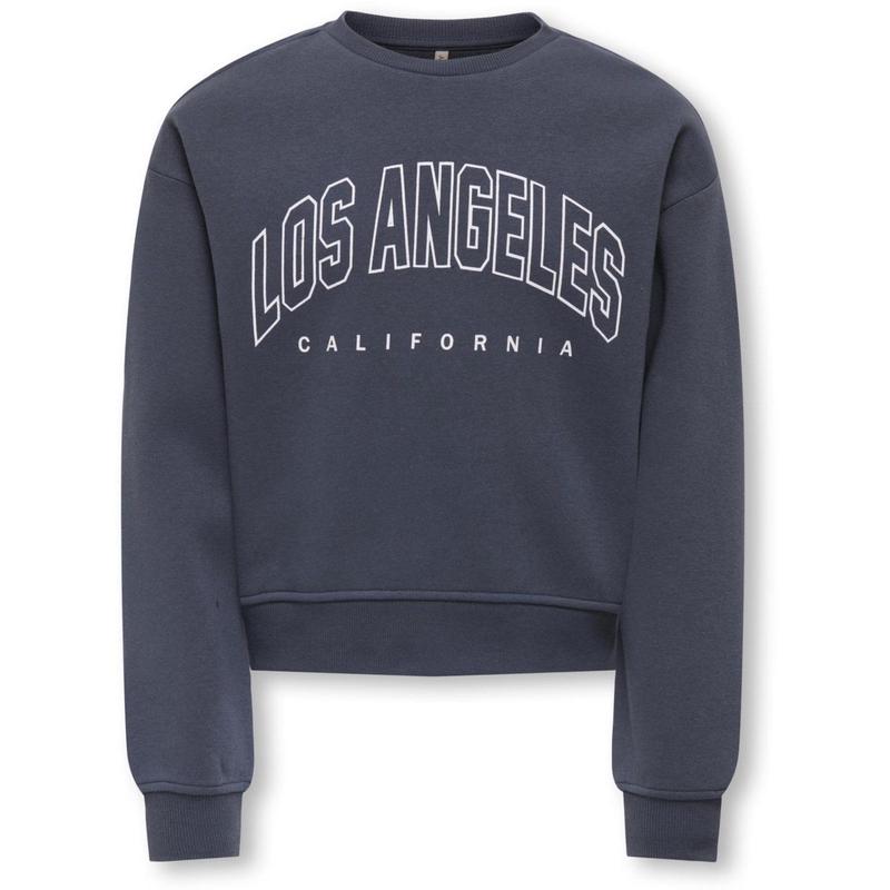 kids ONLY Ombre Blue Los Angeles - California Kogsweat Life Ls Crew Ovz Stat Swt Noos