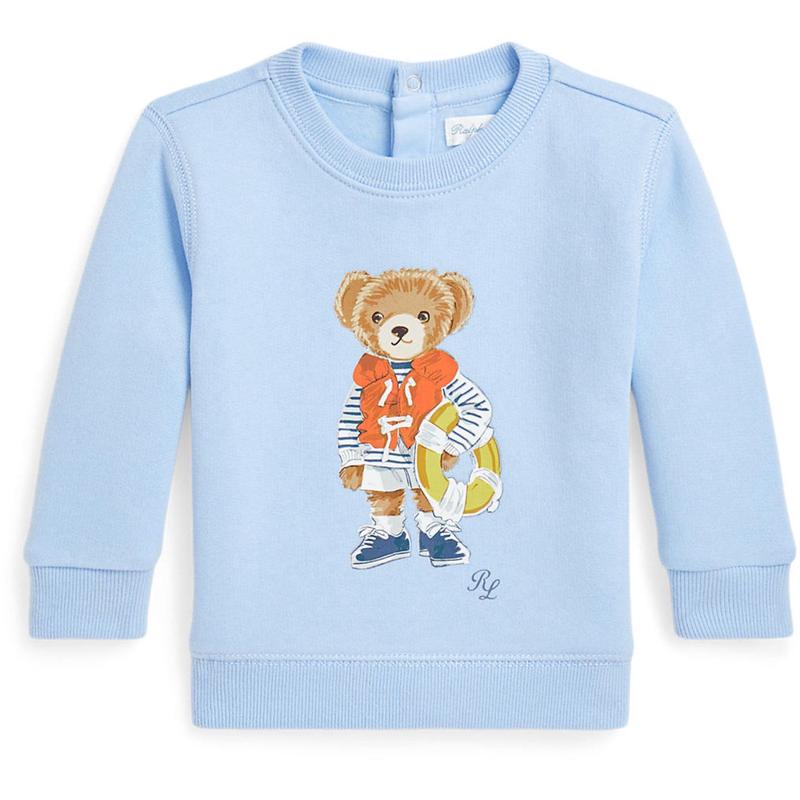 Ralph Lauren Baby Office Blue Bear Sweatshirt