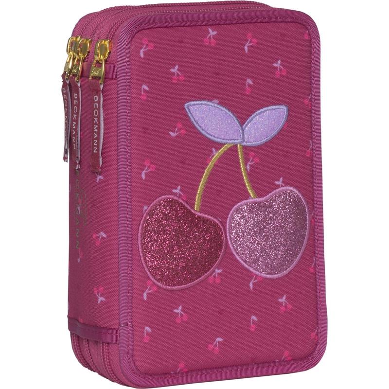 Beckmann Cherry Tre-lags Pencil Case M/Indhold