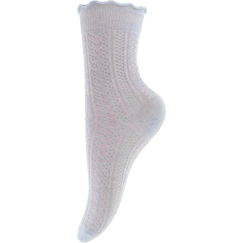 Bow's by Str Socks - Onesize - Ruffle Light Blue